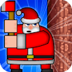 santa wood cutter