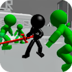 stickman killing zombie 3d